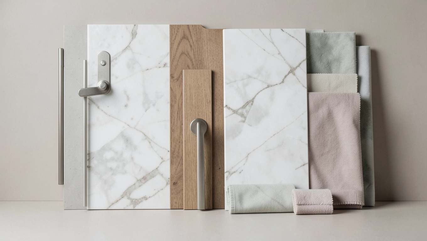 materiały wykończenia wnętrz