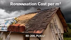 Remont dachu cena za m2